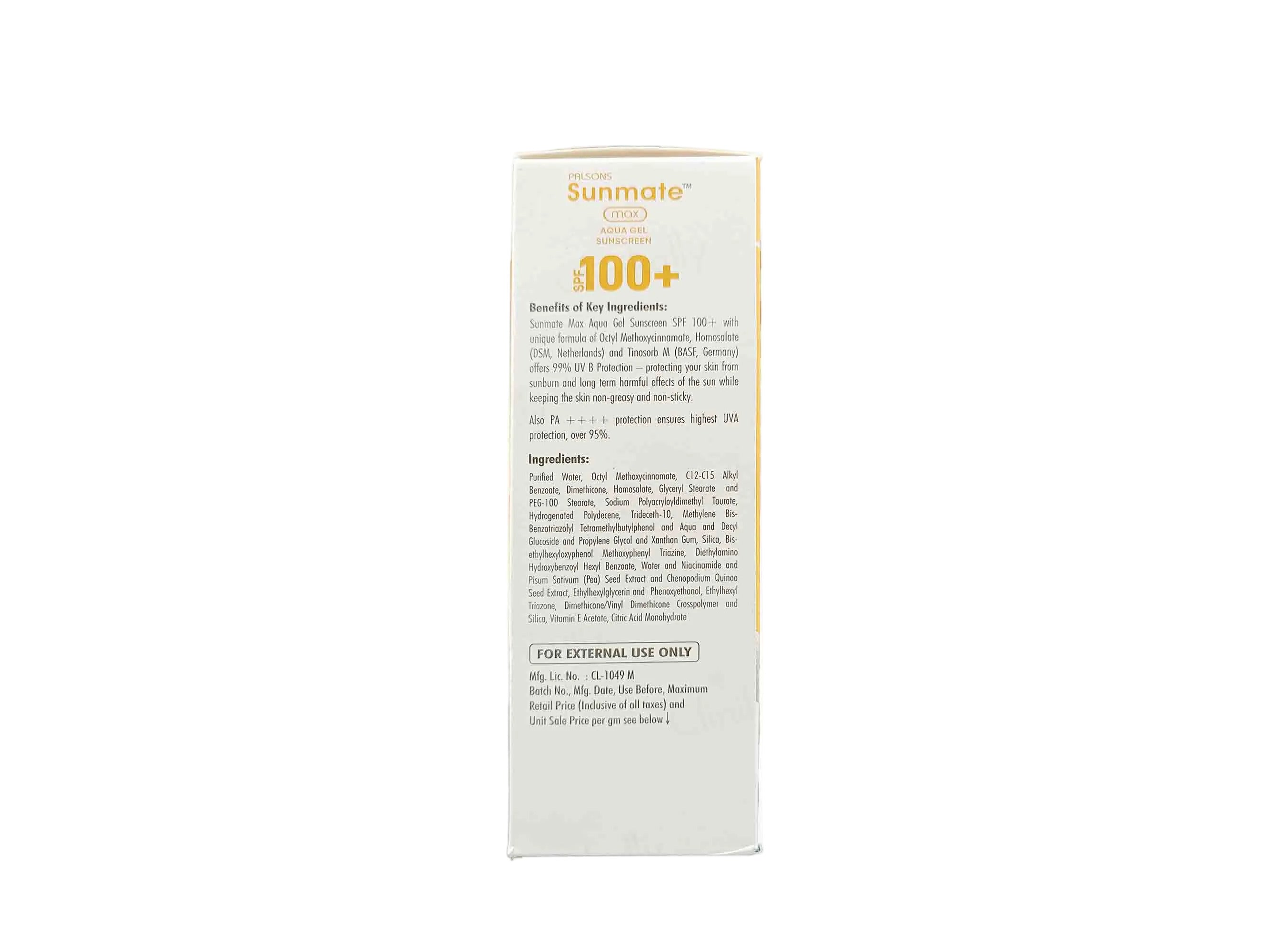 Palsons Sunmate Max Aqua Gel Sunscreen SPF 100+