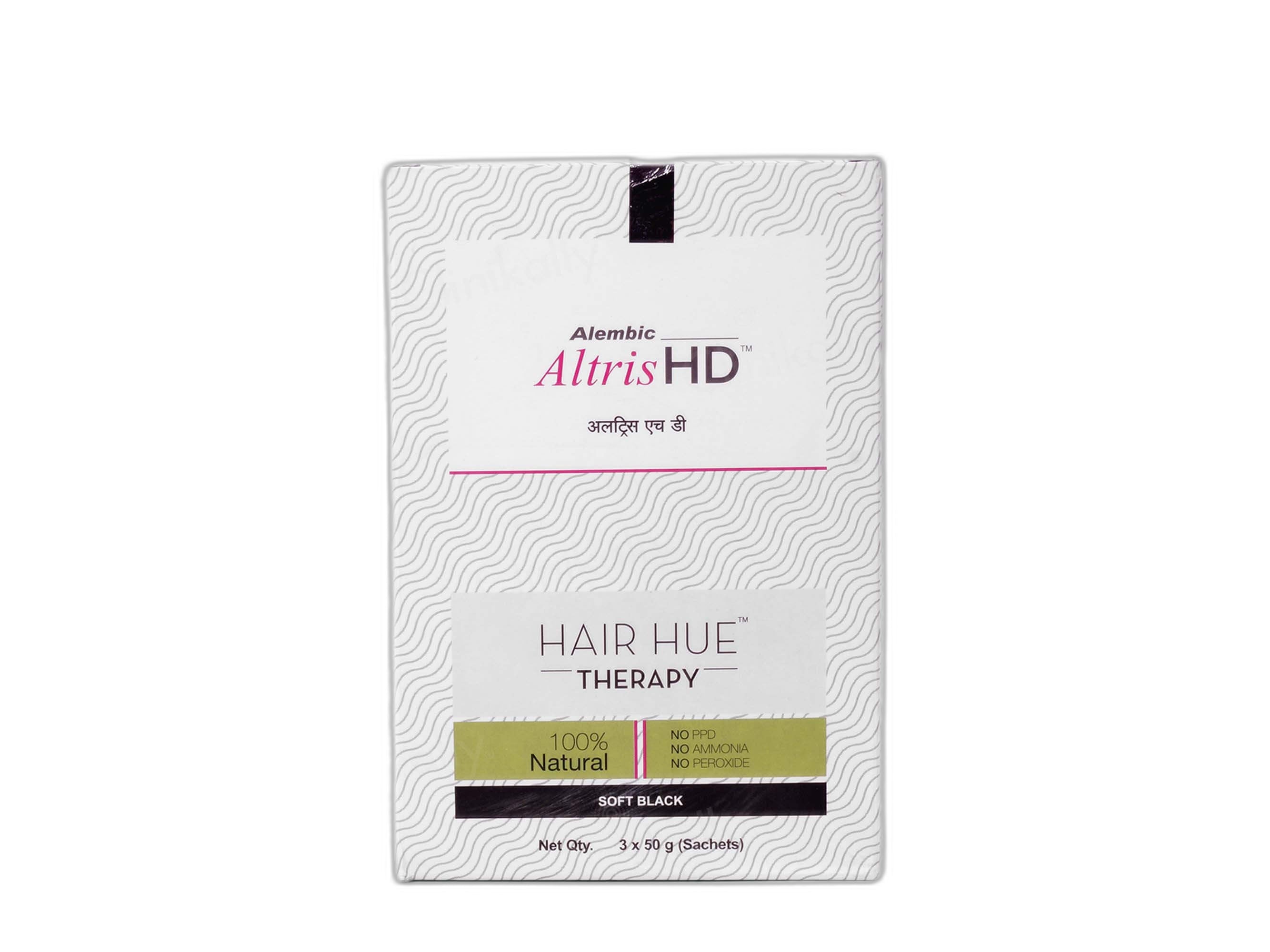 Altris HD Hair Hue Therapy | No PPD, No Ammonia & No Peroxide | Colour Soft Black