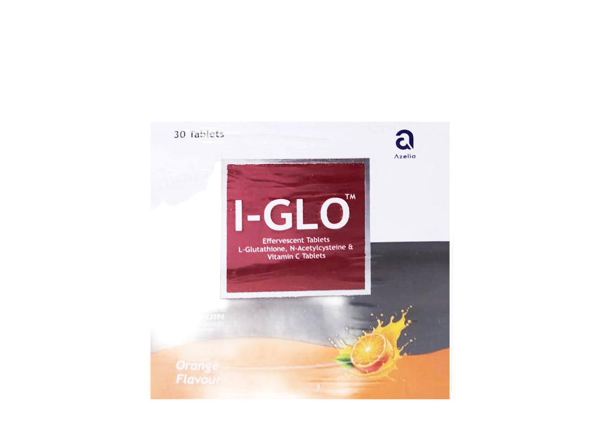 Azelia I-Glo Glutathione Vitamin C Effervescent Tablet - Orange Flavour