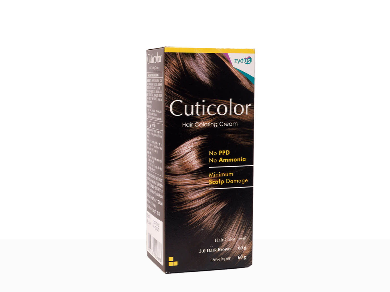 Cuticolor Hair Coloring Cream Dark Brown 3.0