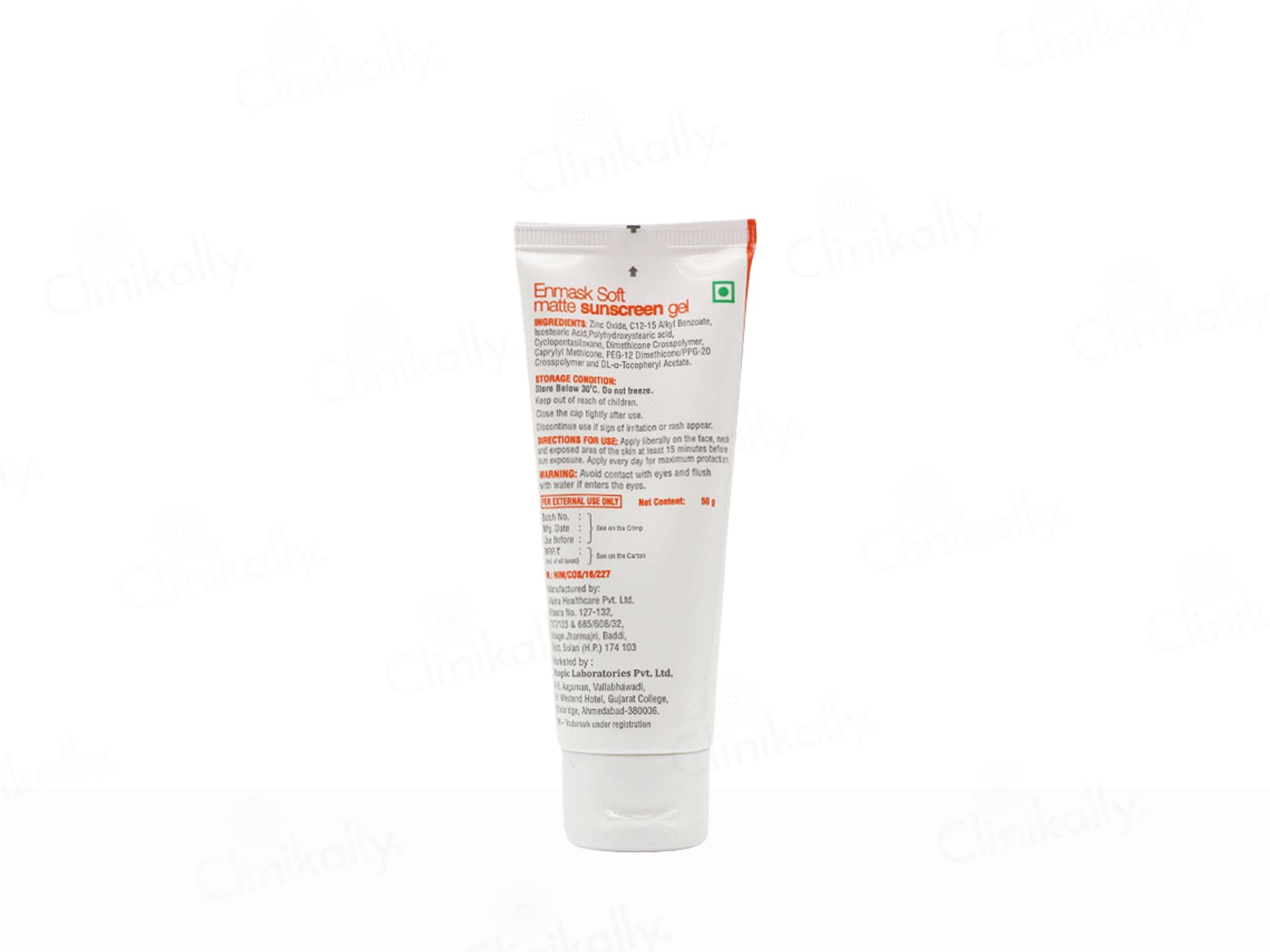 Enmask Soft Matte Sunscreen Gel SPF 50+ PA+++