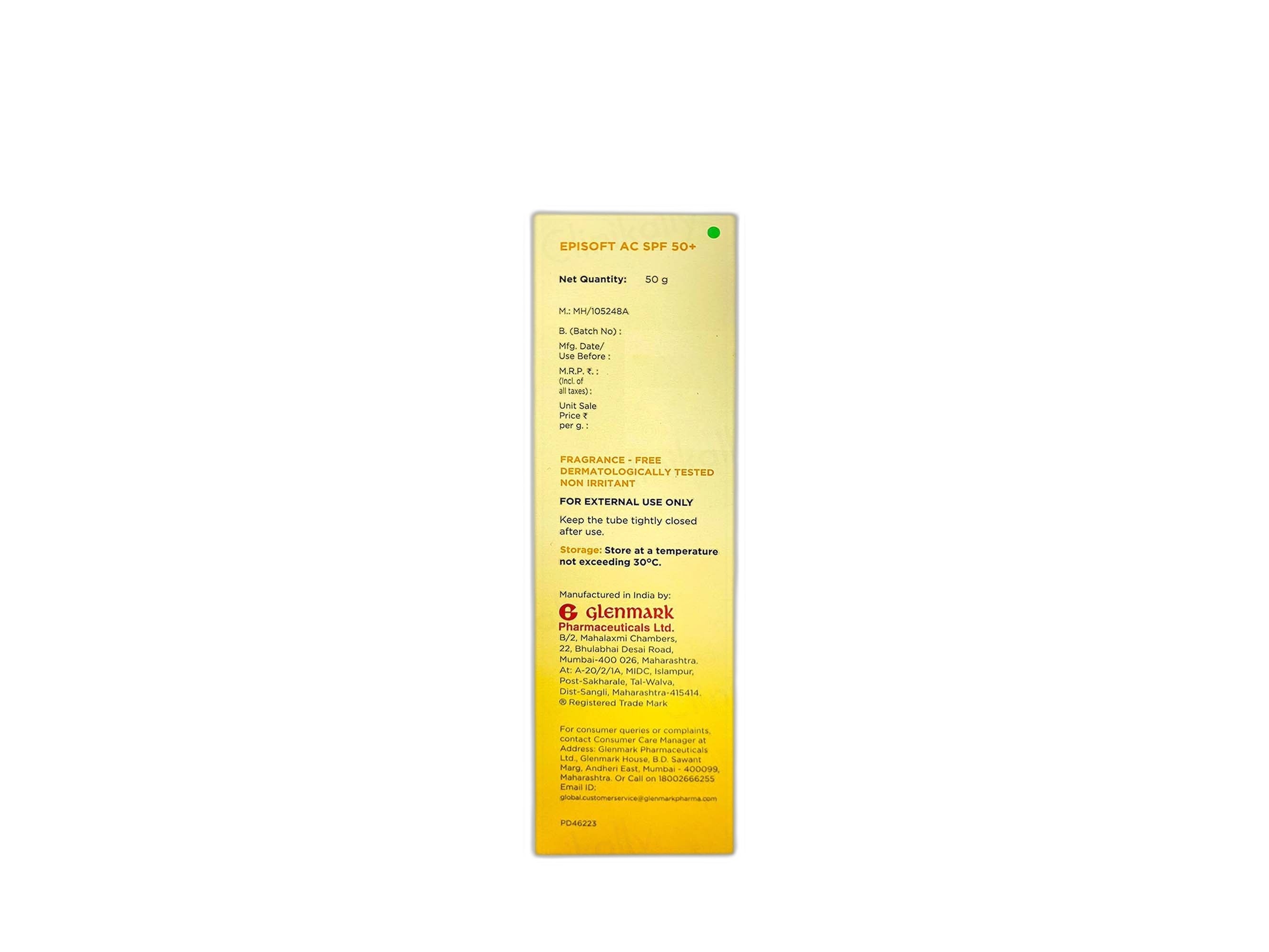 Episoft AC Hydrating Sunscreen SPF 50+ PA++++