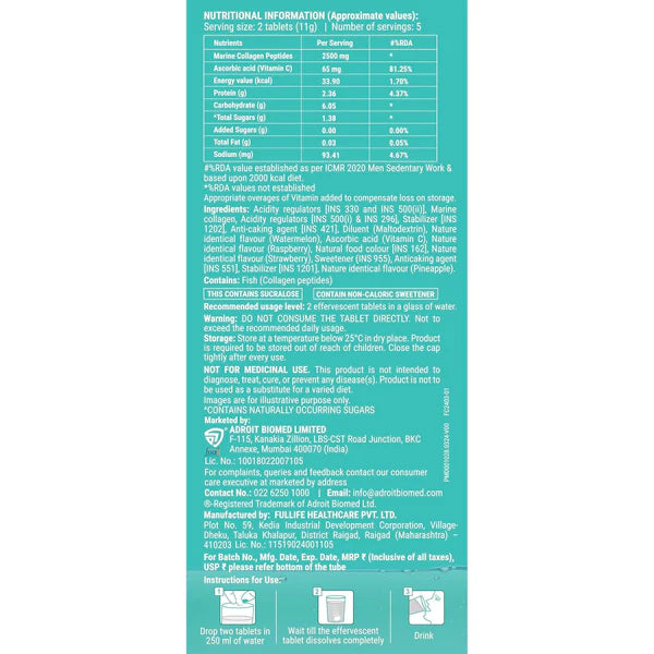 Fortisil-C Marine Collagen & Vitamin C Tablets