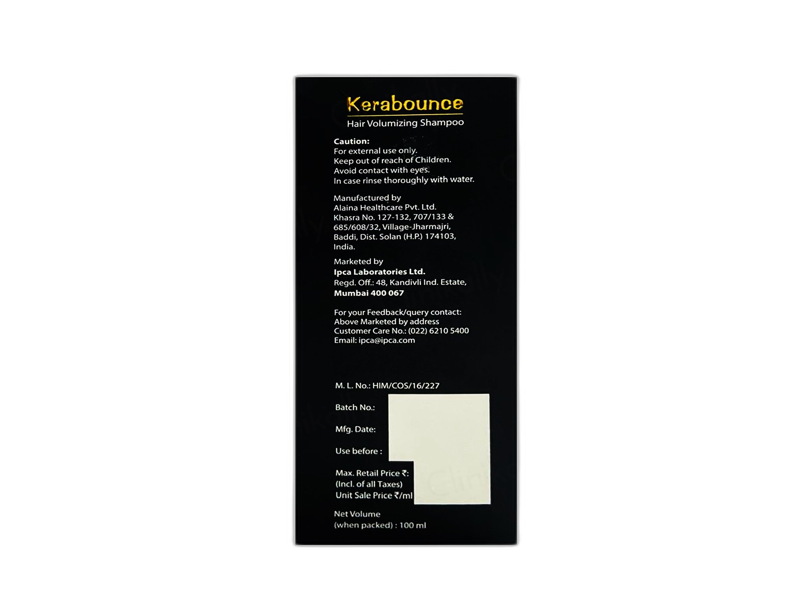IPCA Kerabounce Hair Volumizing Shampoo
