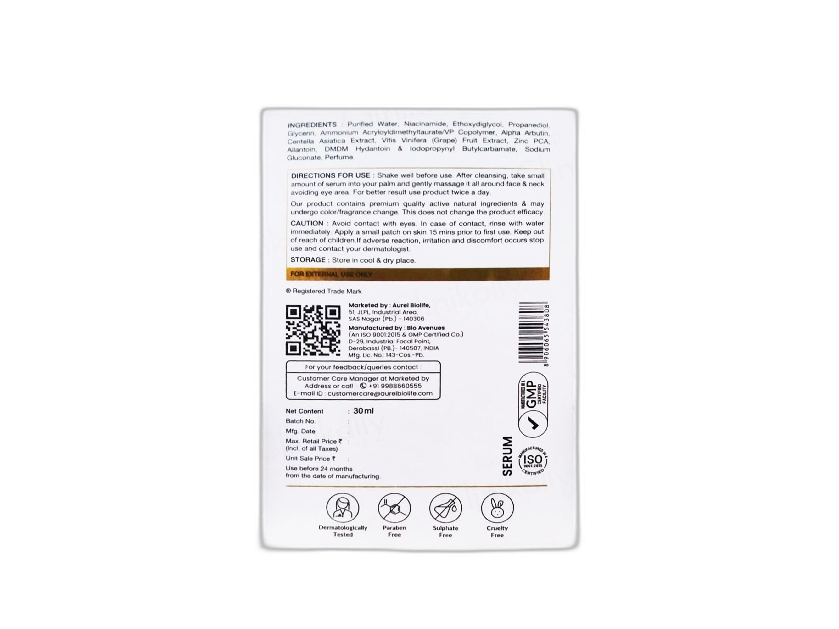 Niafine 10% Niacinamide Serum