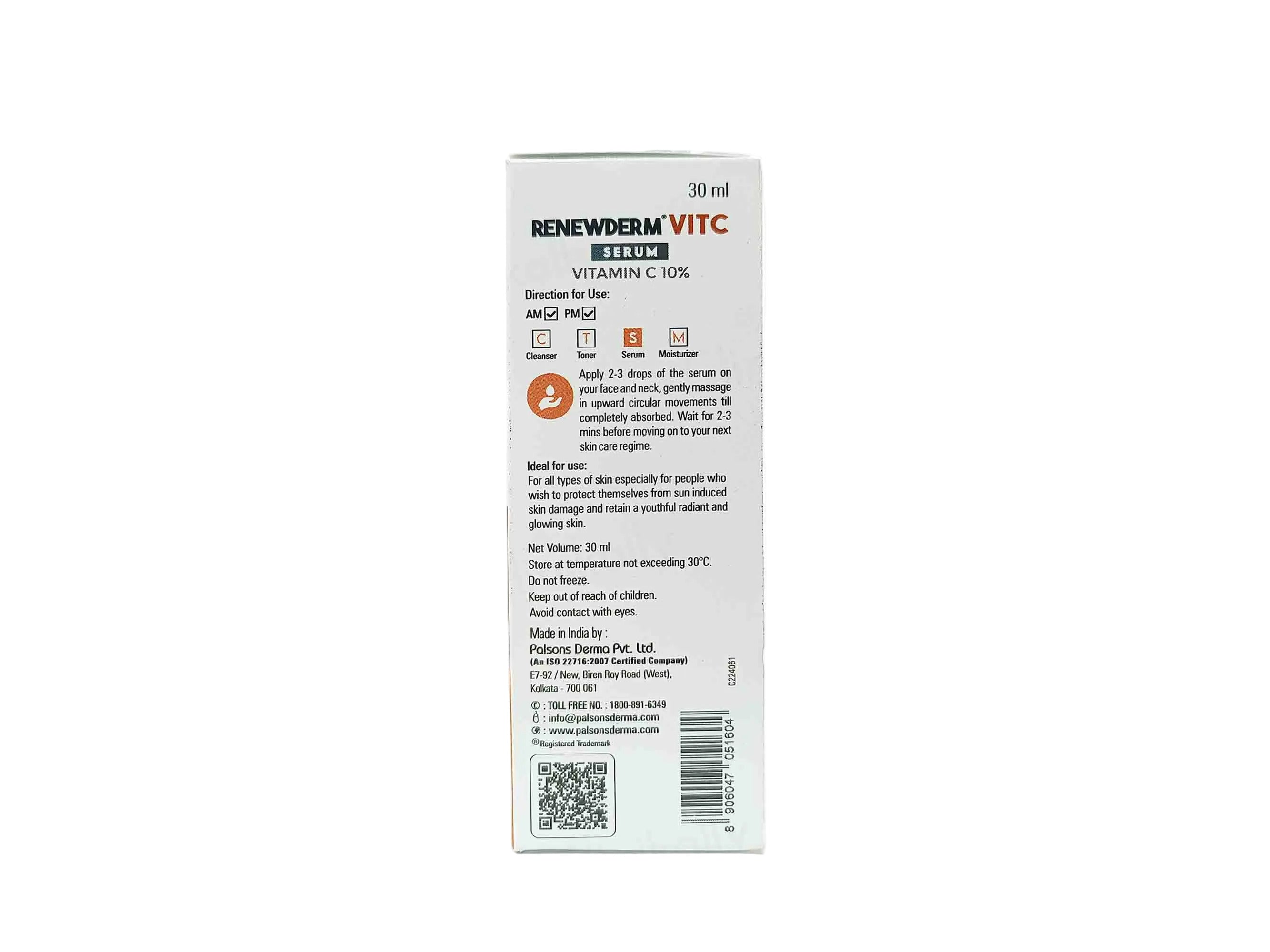 Palsons Renewderm Vit C Face Serum