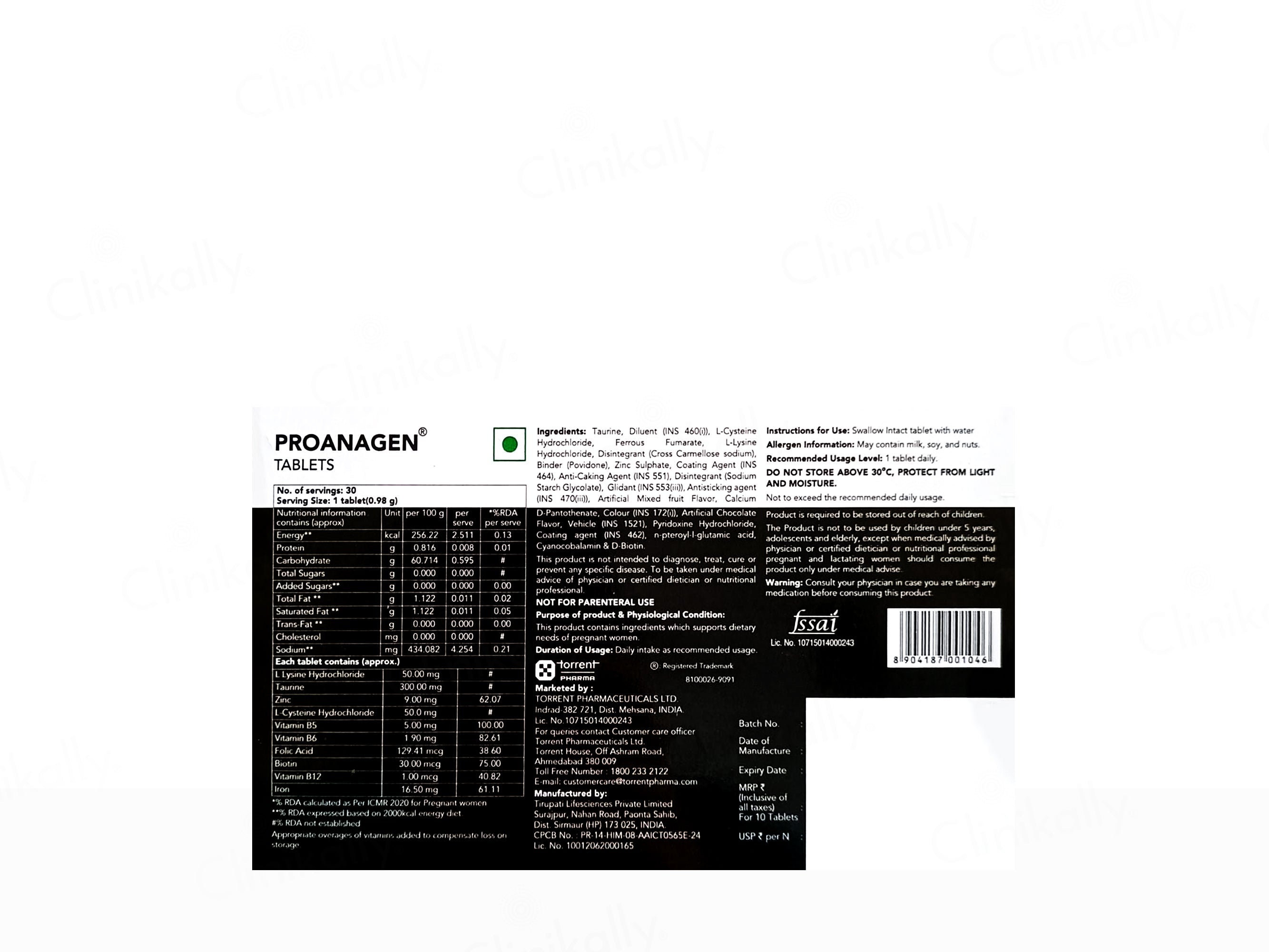 Proanagen Tablet