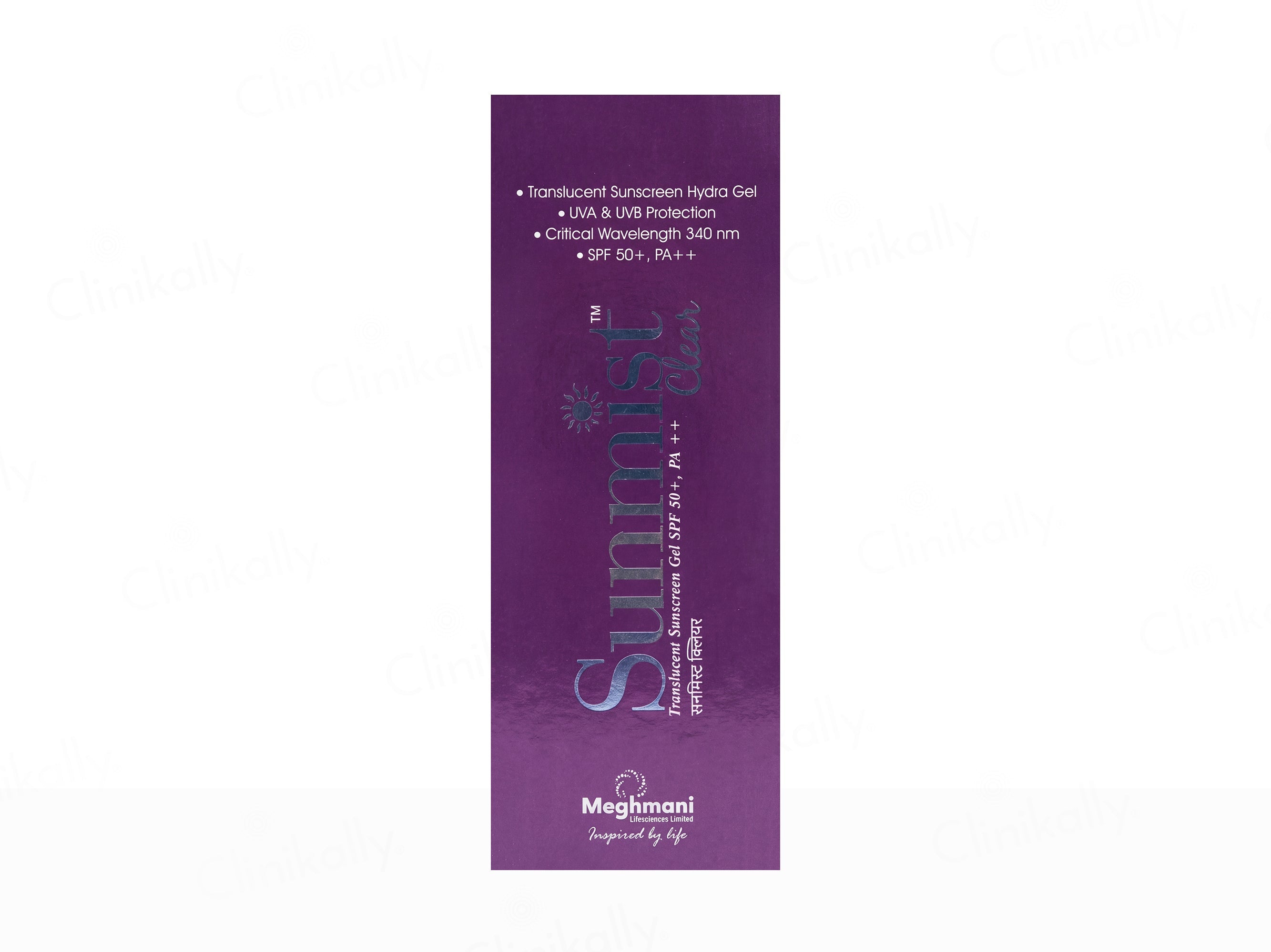 Sunmist Clear Translucent Sunscreen Gel SPF 50+ PA++