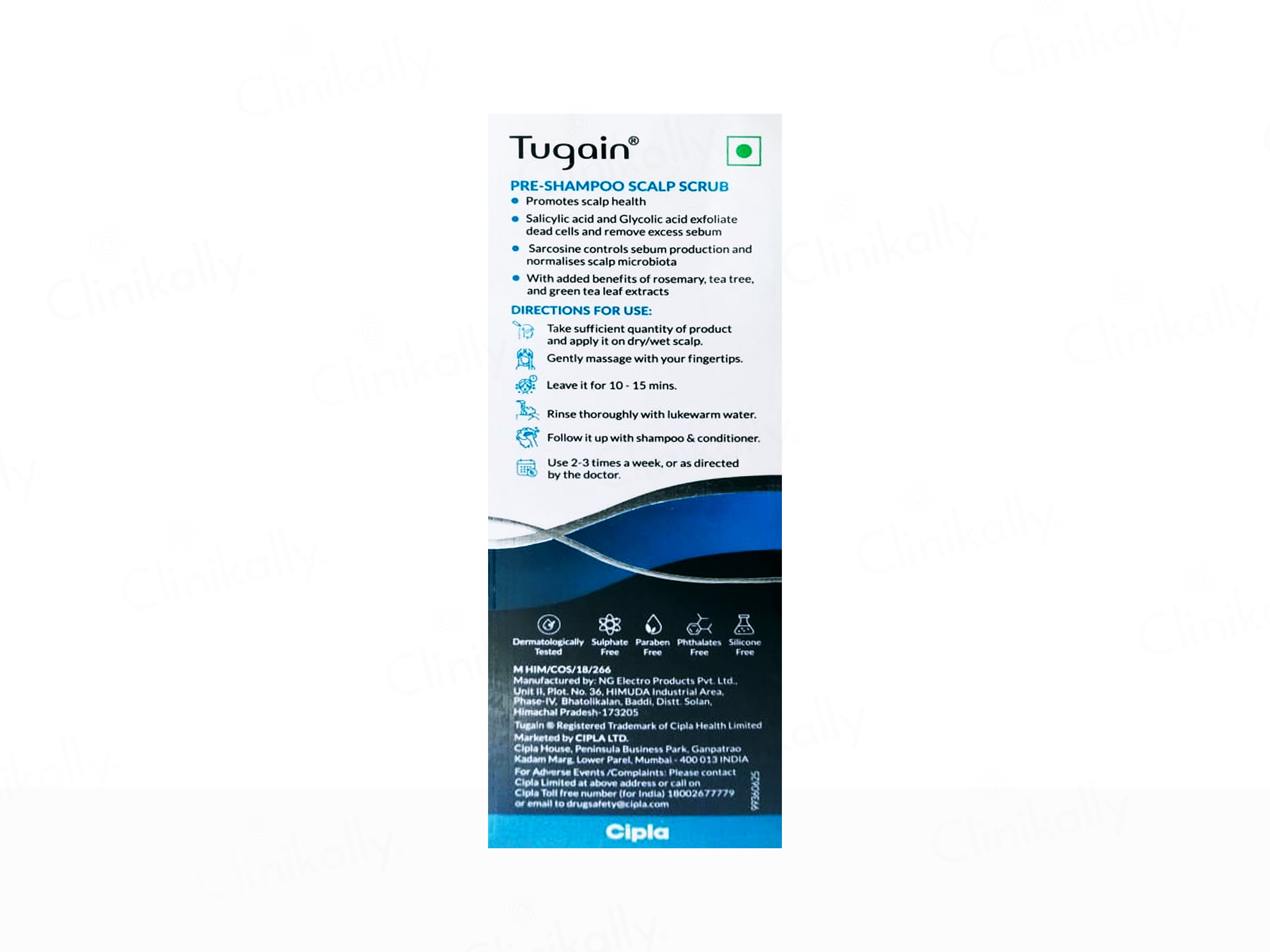 Tugain Pre-Shampoo Scalp Scrub