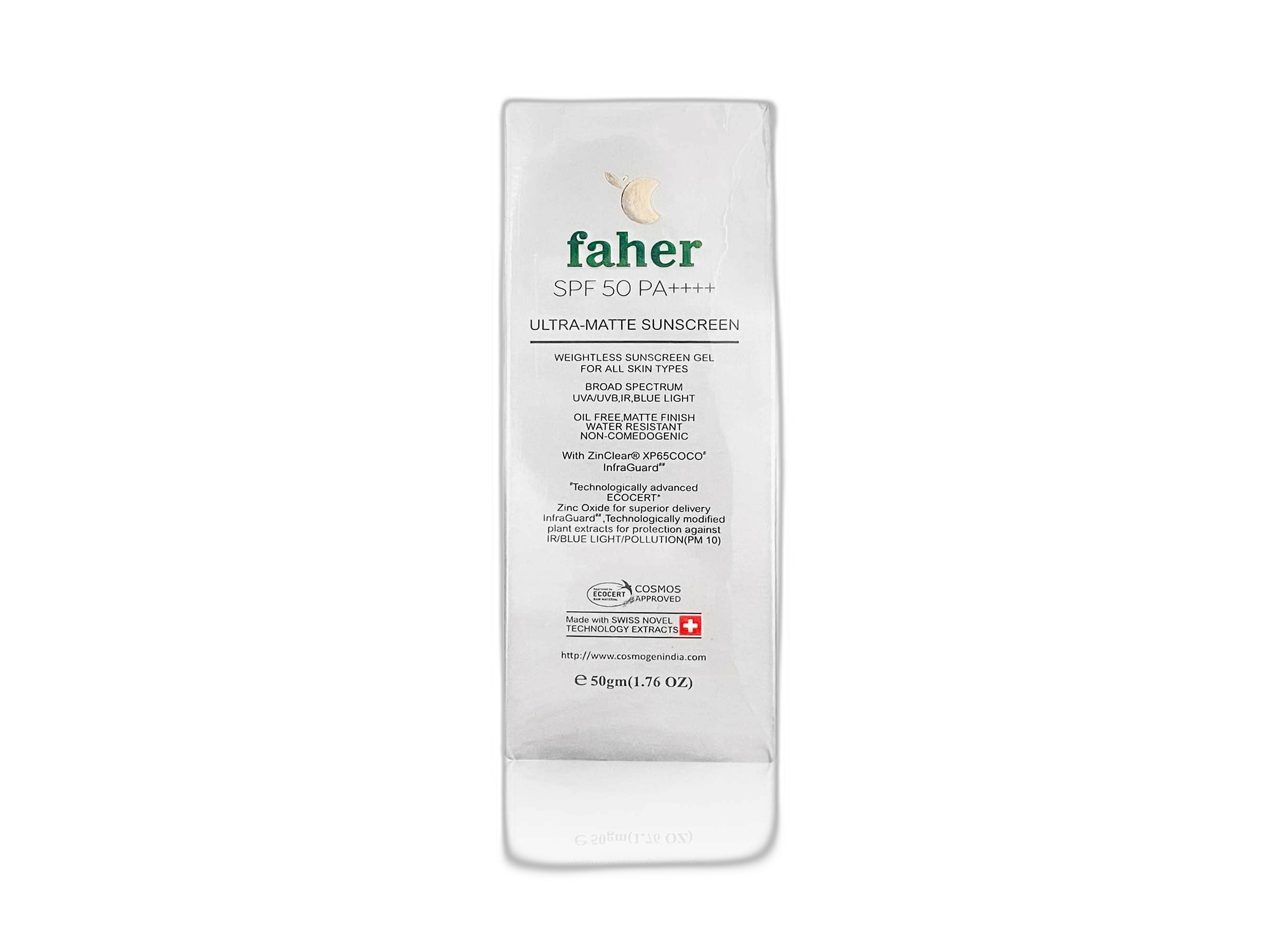Faher Ultra Matte Sunscreen SPF 50 PA+++