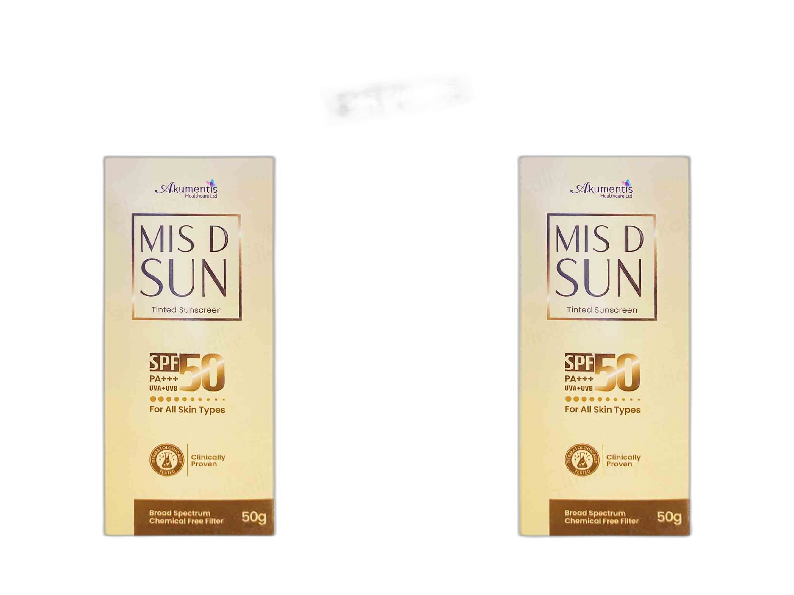 Mis D Sun Tinted Sunscreen SPF 50 PA+++