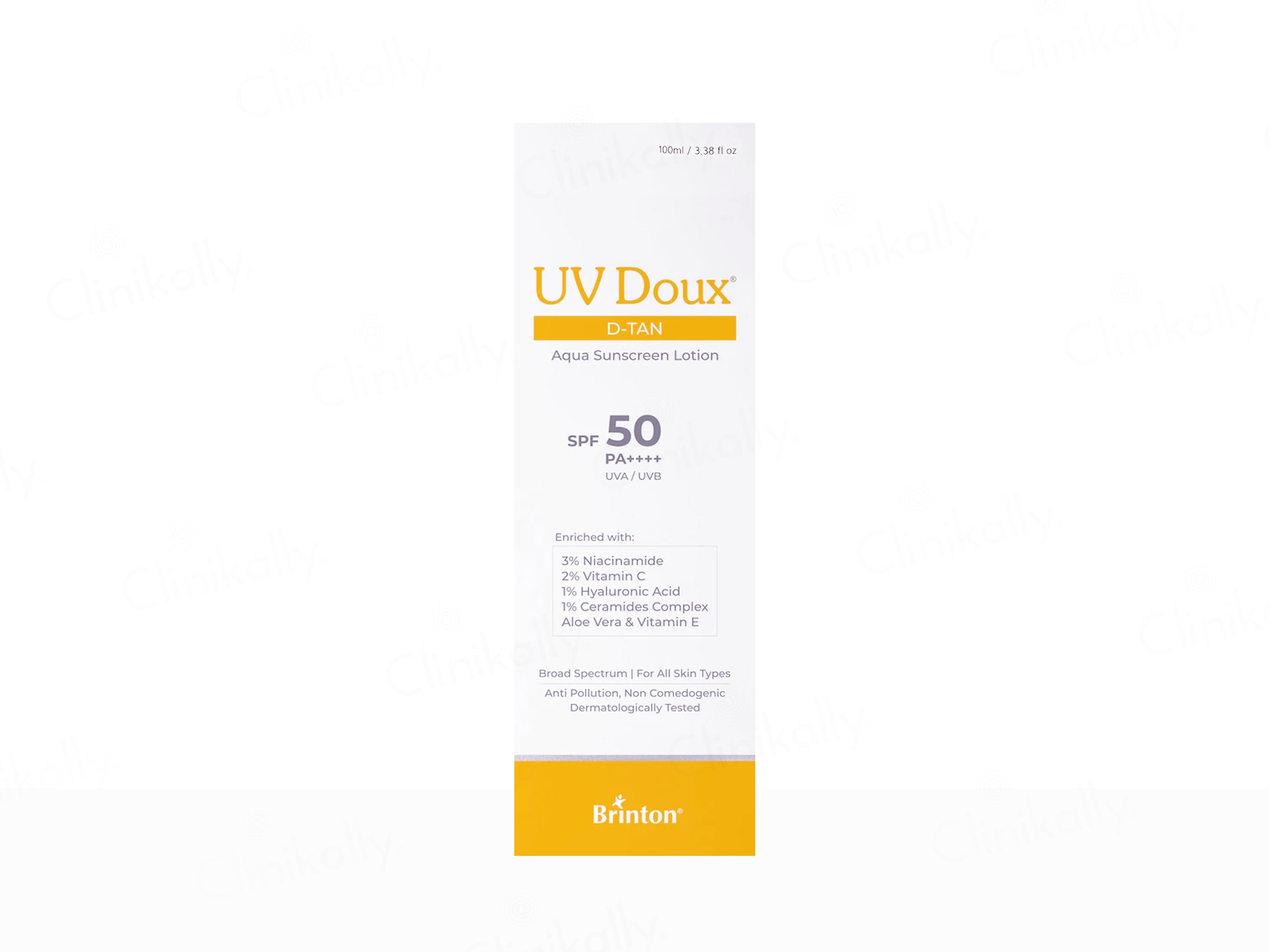UV Doux D-Tan Aqua Sunscreen Lotion SPF 50 PA++++