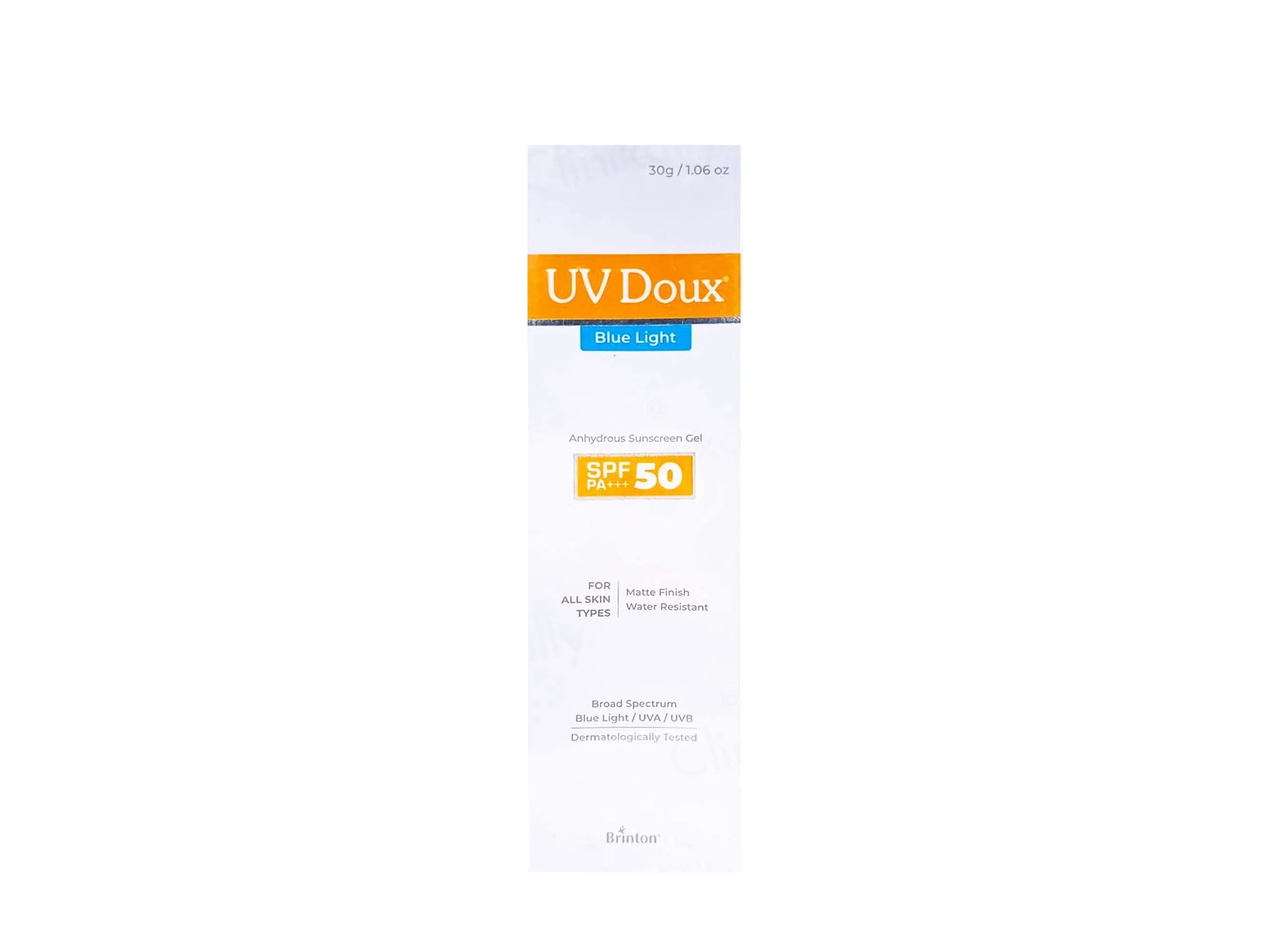 UV Doux Blue Light Anhydrous Sunscreen Gel SPF 50 PA+++